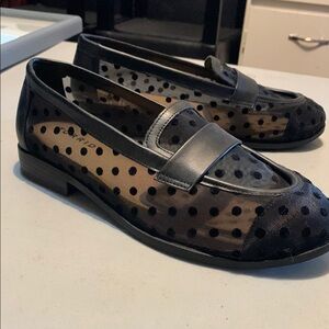 Torrid Black Polka Dot Loafers